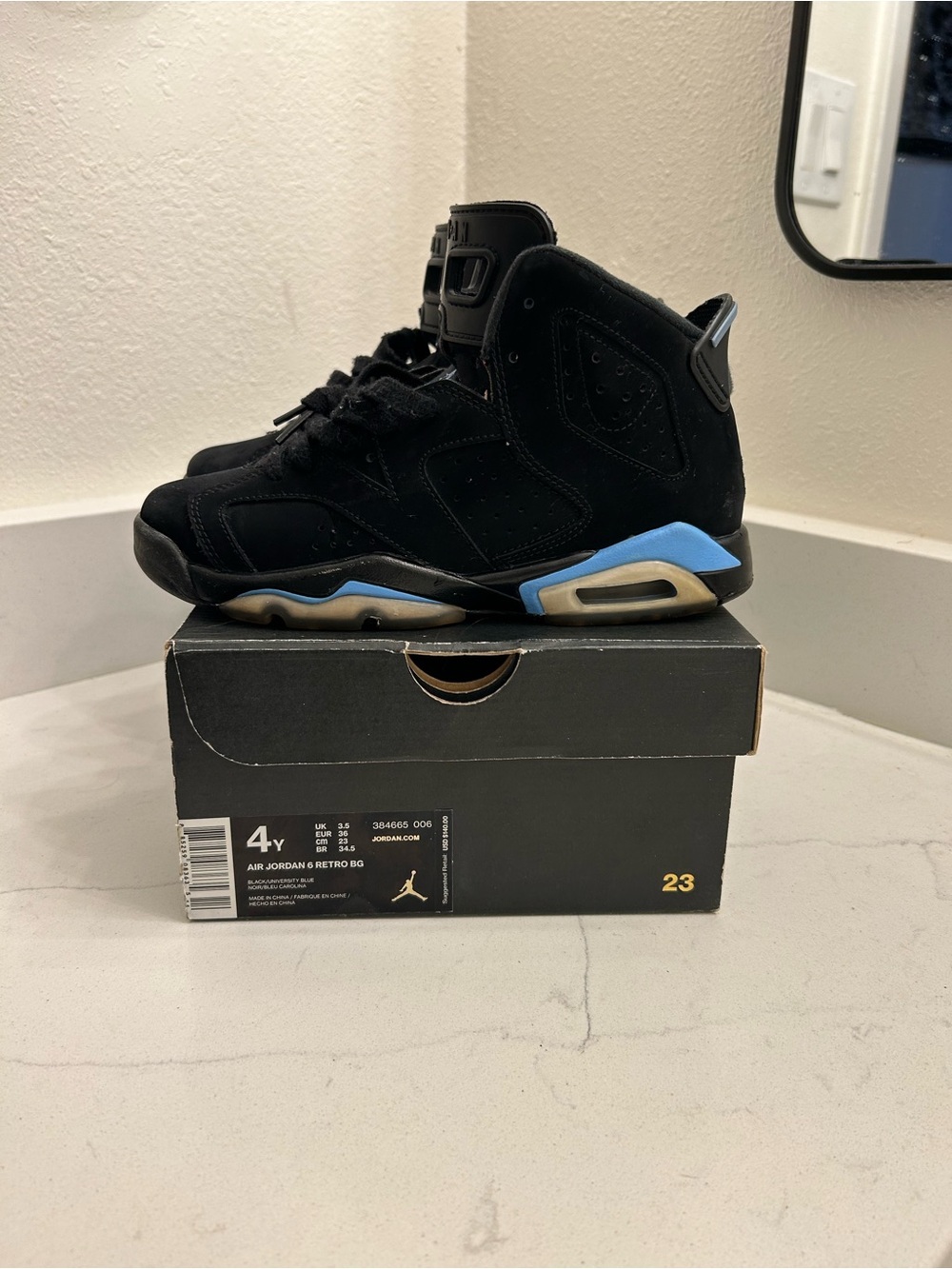 Retro Jordan 6’s Kids